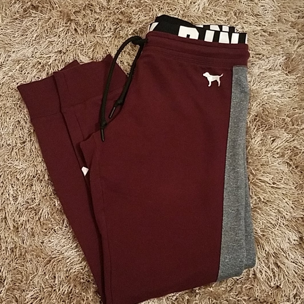 Pink Victoria Secret Cuffed joggers slim fit